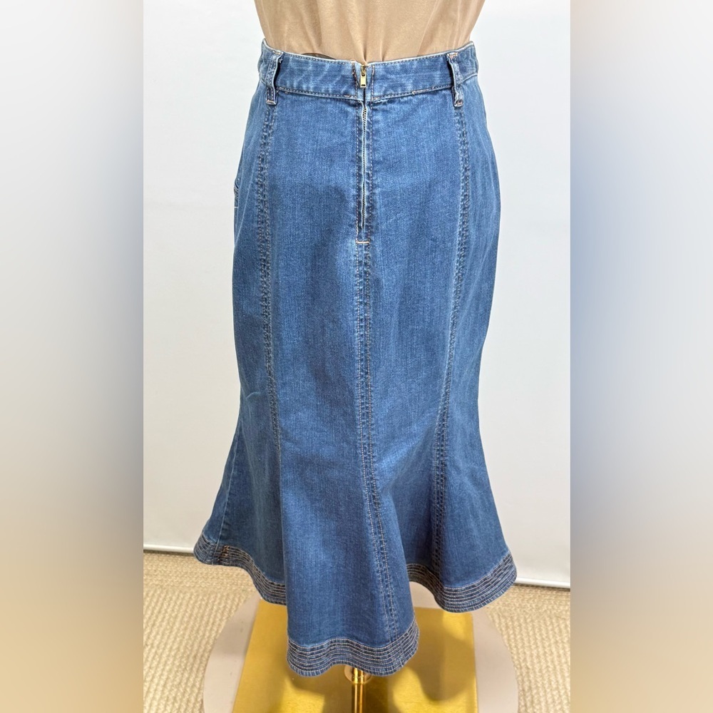 REFORMATION medium blue wash denim mermaid skirt size S - Picture 5 of 14